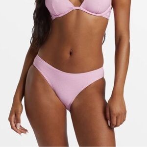 Billabong Tanlines Lowrider Ribbed Bikini Bottom NWT size XL Pink Dream Swimsuit